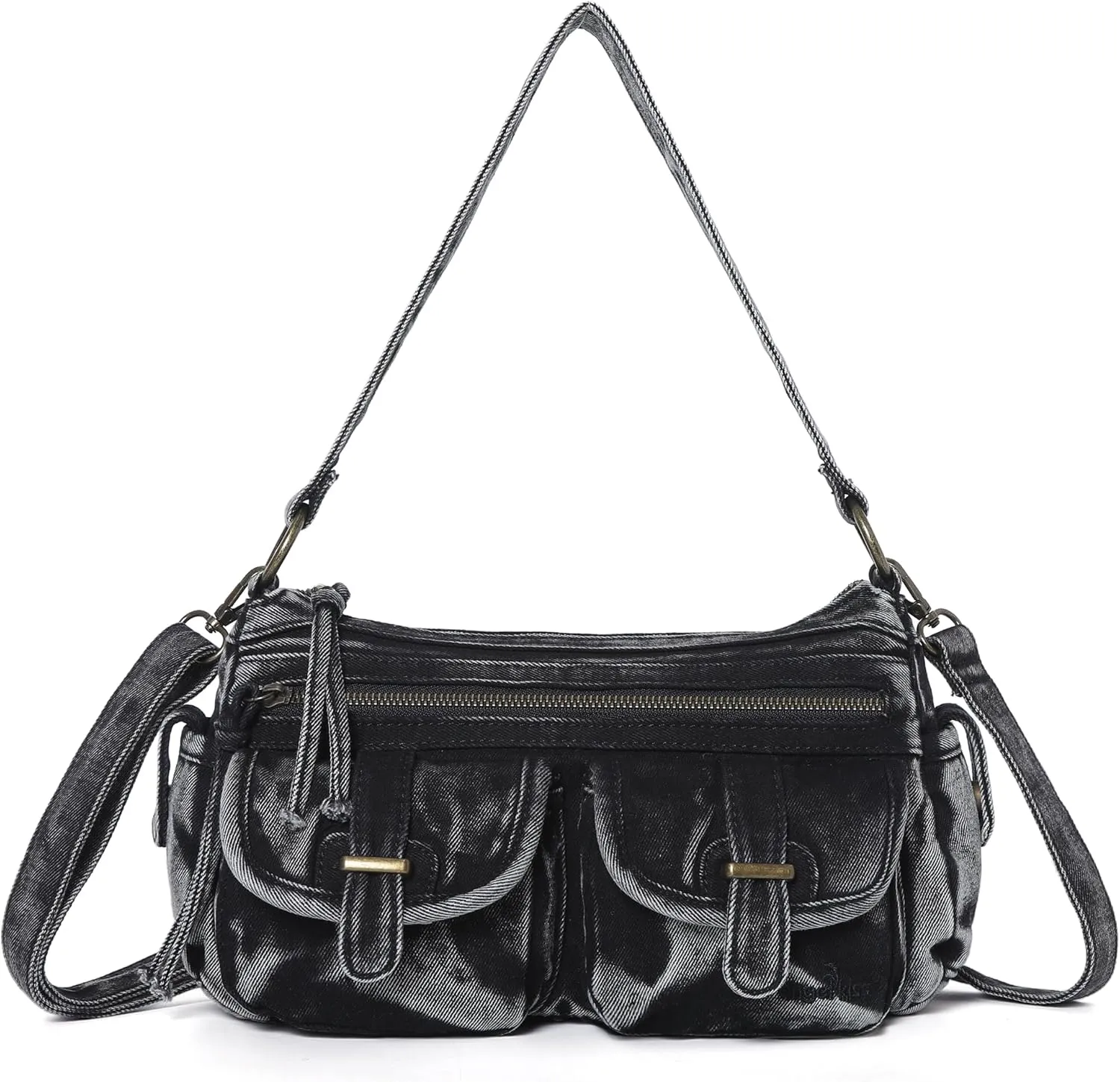 Angel Kiss Hobo Purses for Women Crossbody Shoulder Bag Ladies Multi Pocket Handbags with Adjustable Shoulder Strap