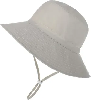 Baby Sun Hat Toddler Summer UPF 50  Sun Protection Baby Boy Girls Hats Beach Hats Wide Brim Adjustable Bucket Hat