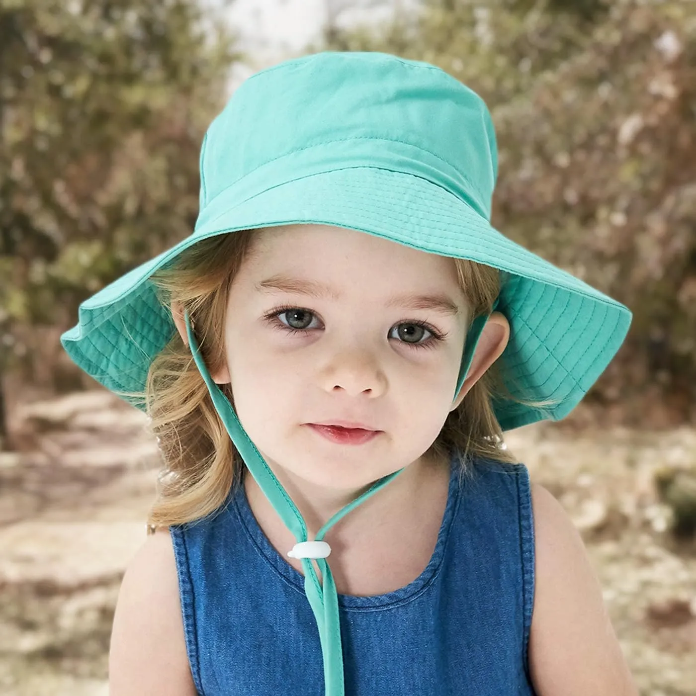 Baby Sun Hat Toddler Summer UPF 50  Sun Protection Baby Boy Girls Hats Beach Hats Wide Brim Adjustable Bucket Hat