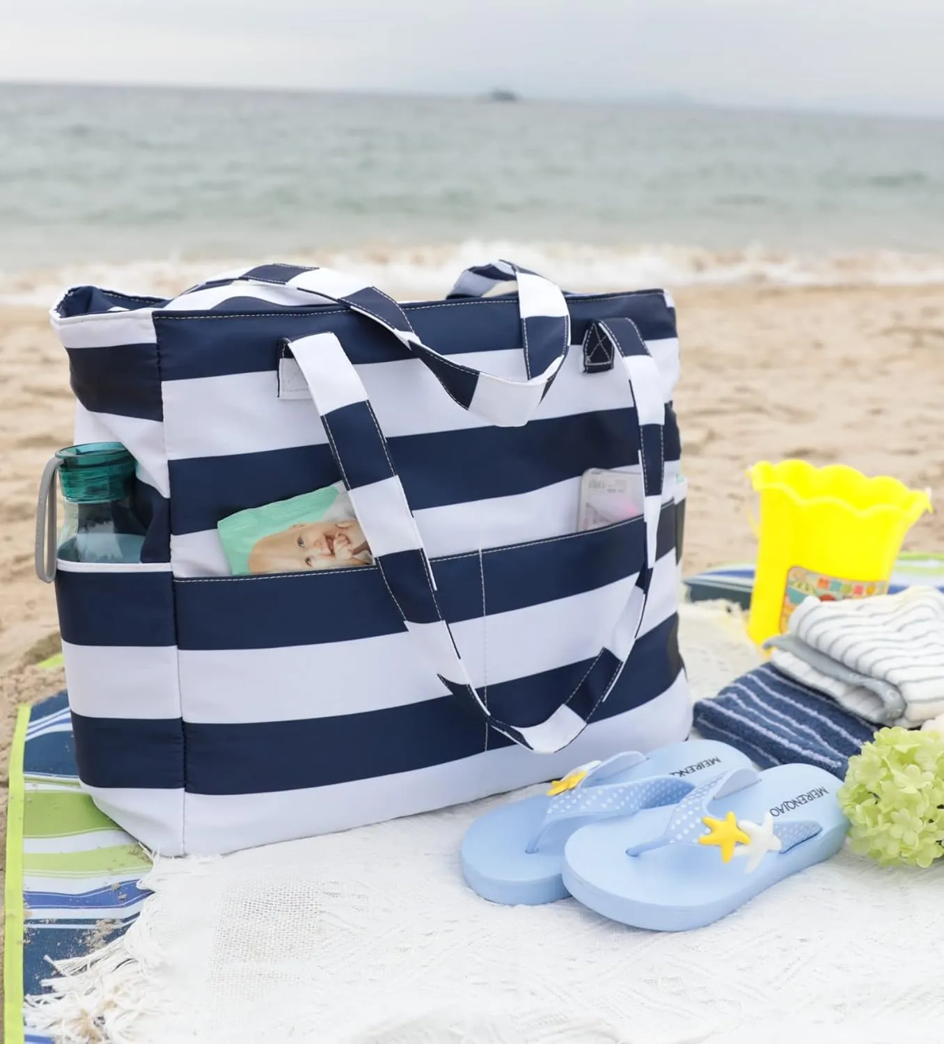 Beach Pool Bags Tote for Women Ladies Large Gym Tote Carry On Bag With Wet Compartment for Weekender Travel Waterproof