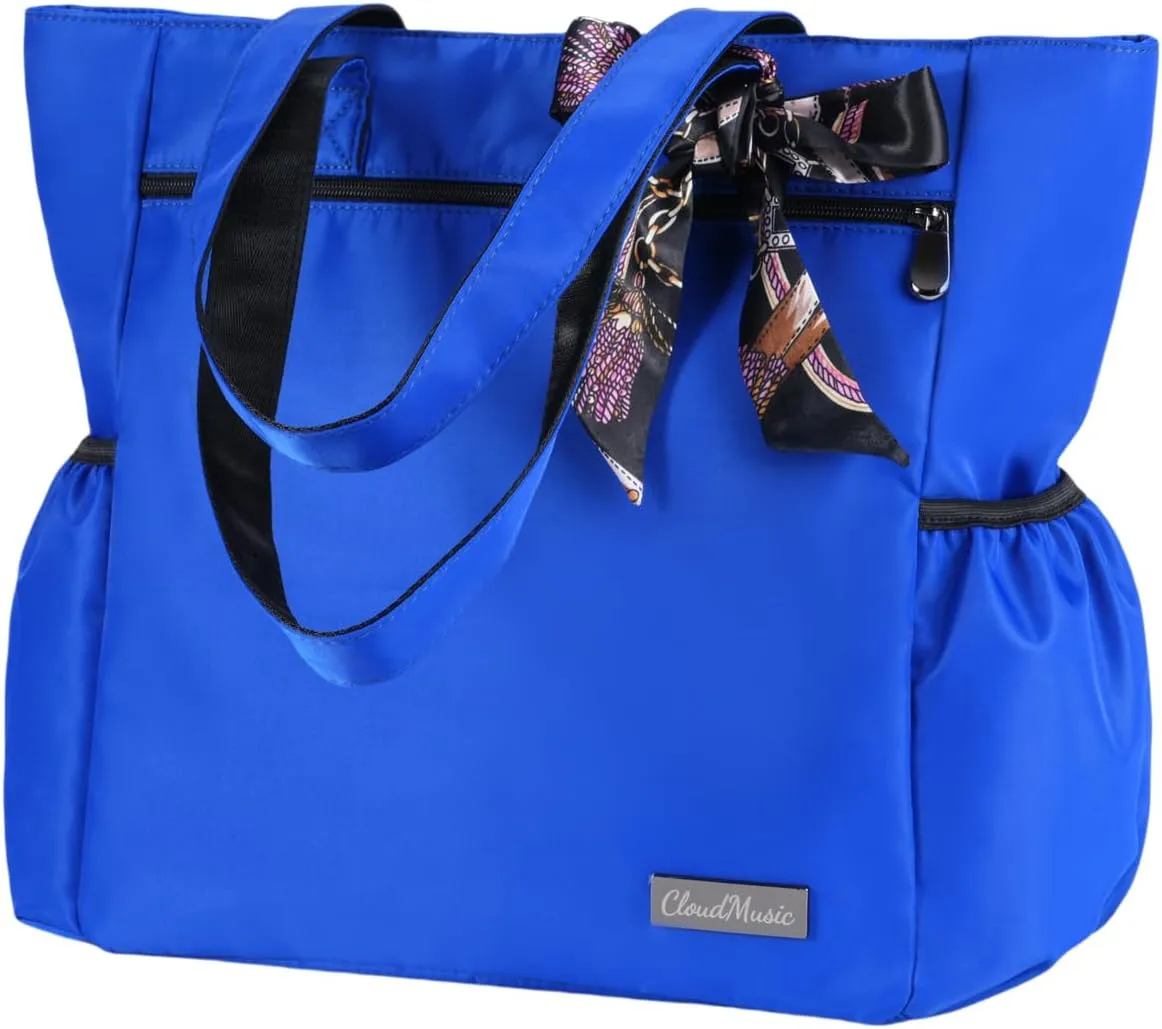 CLOUDMUSIC Shoulder Tote Bag For Nurses Teachers Work Gym Travel Beach Women With Large Capacity Waterproof