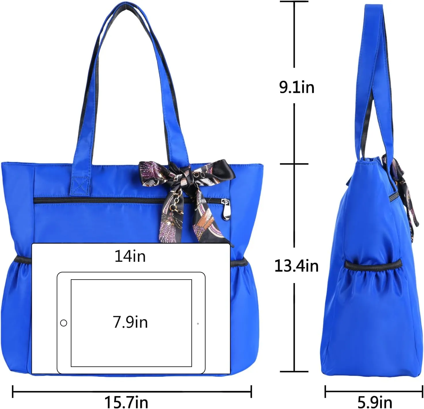 CLOUDMUSIC Shoulder Tote Bag For Nurses Teachers Work Gym Travel Beach Women With Large Capacity Waterproof