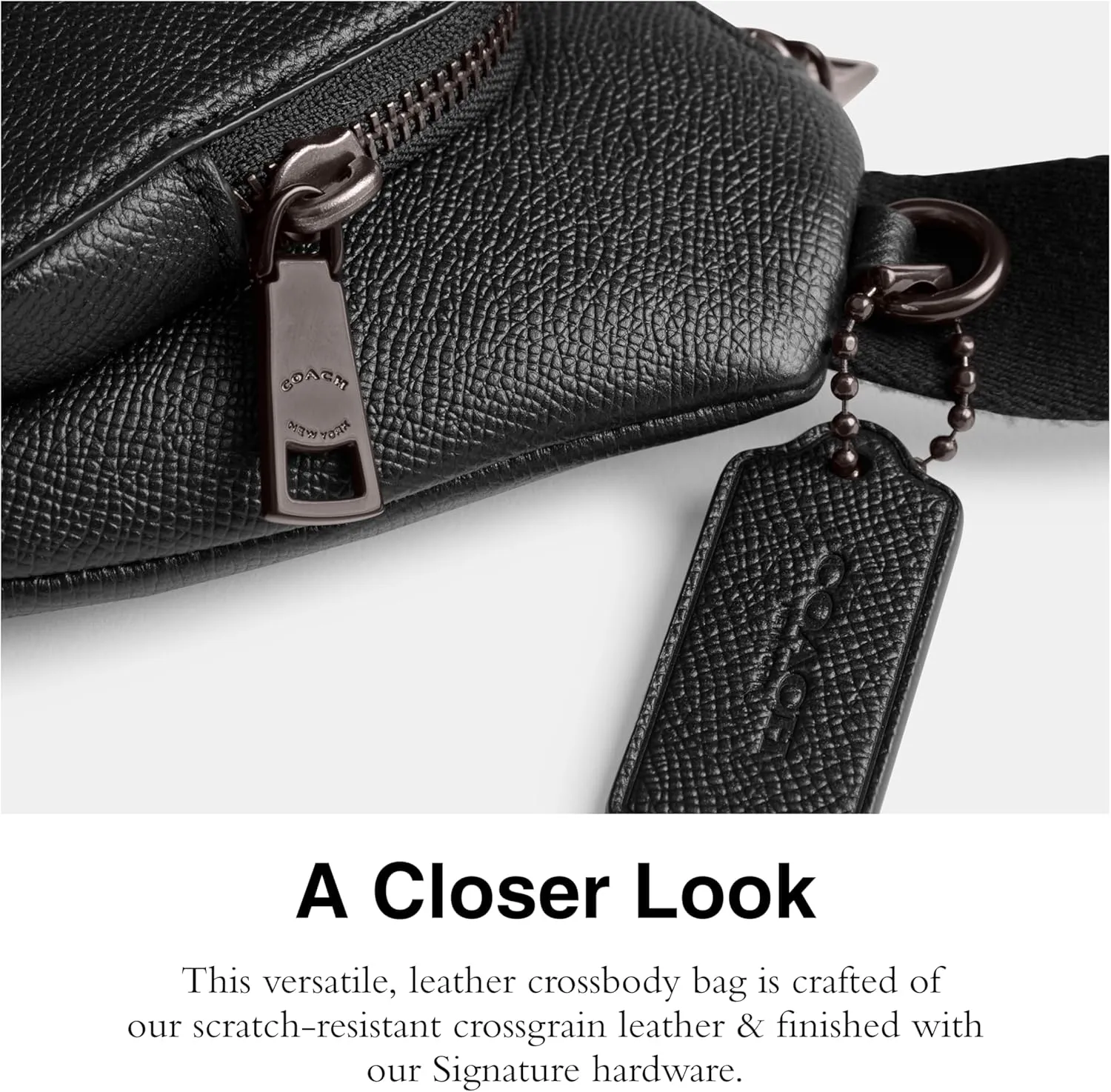 COACH Belt Bag in Crossgrain Leather