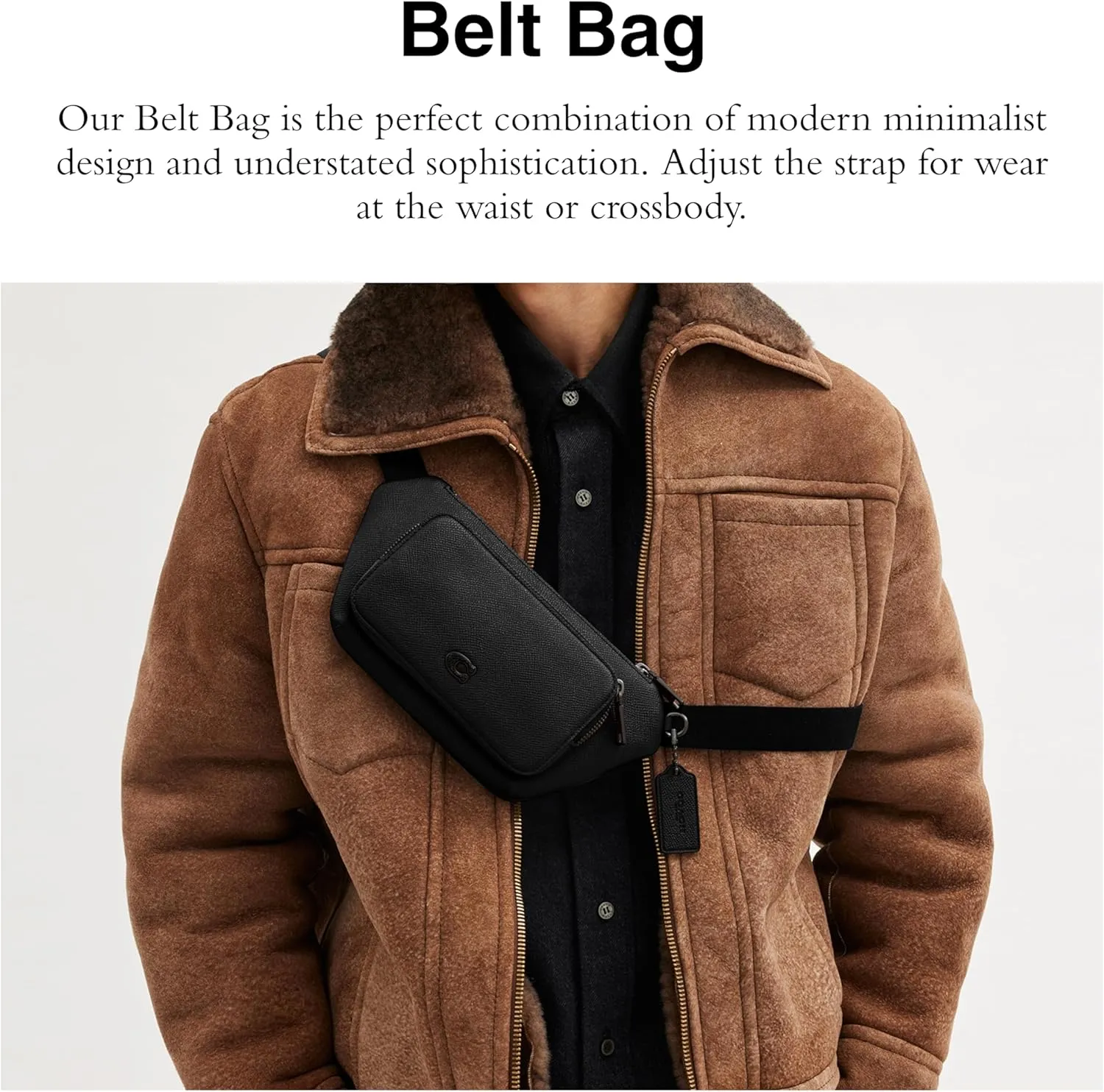 COACH Belt Bag in Crossgrain Leather