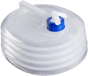 Collapsible Water Bucket with faucetFoldable Leak Proof Portable Water Tank for Outdoor Hiking Hurricane First Aid(10L)