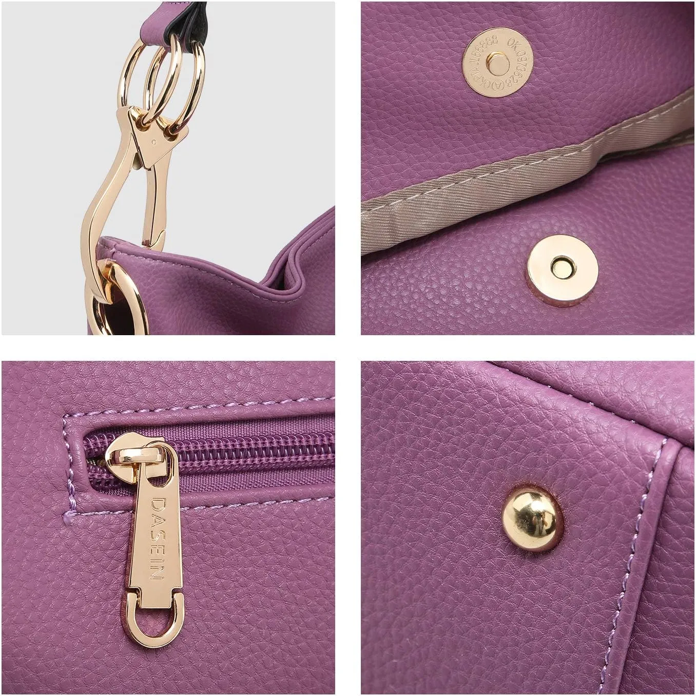 Dasein Hobo Purses for Women Soft PU Leather Handbags Slouchy Hobo Bags Shoulder Bag Top Handle Tote