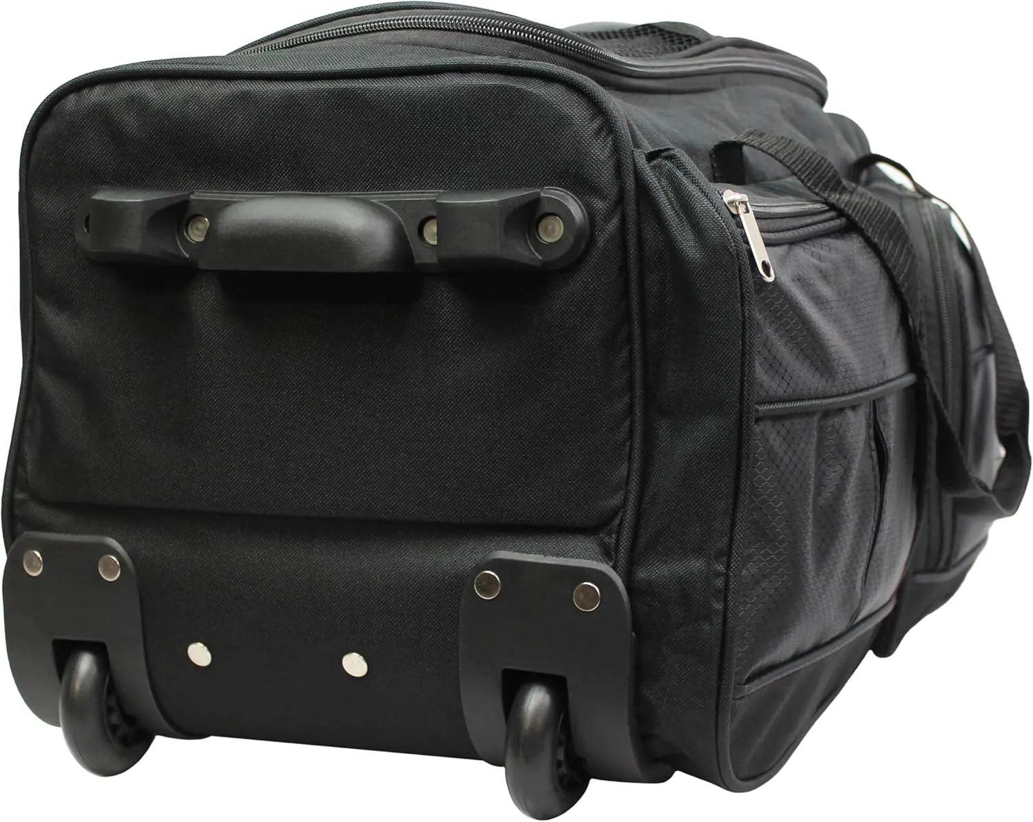Dejuno 20-Inch Carry-on Rolling Duffle Bag, Black, One Size
