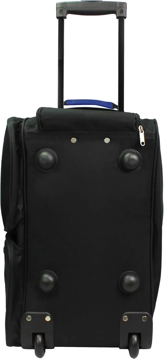 Dejuno 20-Inch Carry-on Rolling Duffle Bag, Blue, One Size