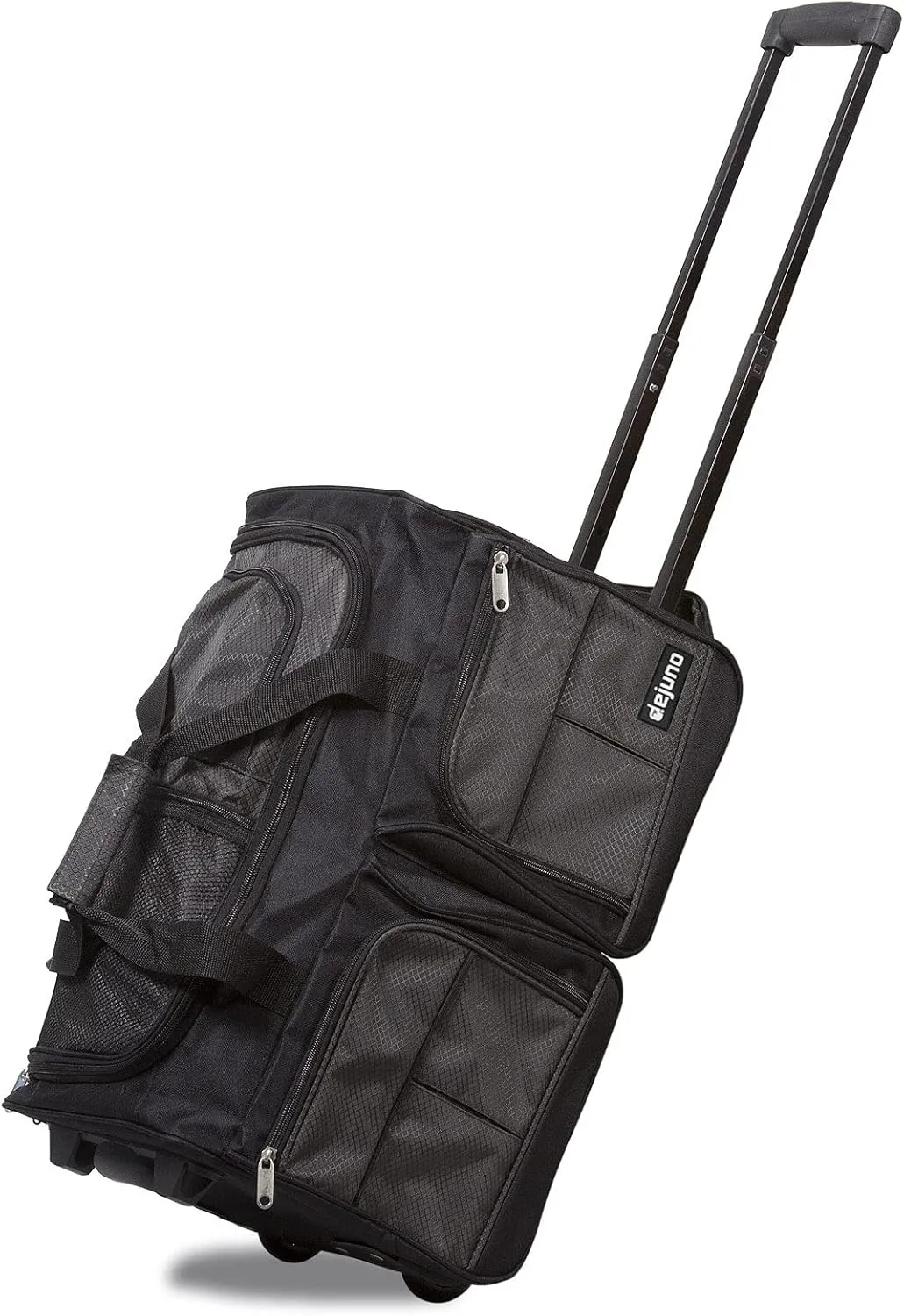 Dejuno 20-Inch Carry-on Rolling Duffle Bag, Charcoal, One Size