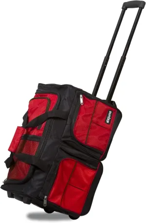 Dejuno 20-Inch Carry-on Rolling Duffle Bag, Red, One Size