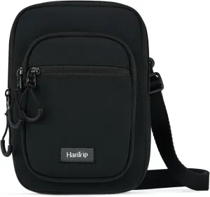 Durable Crossbody Bag for Men and Women Adjustable Shoulder Sling Bag with Multiple Zipper Pockets Unisex Daypack