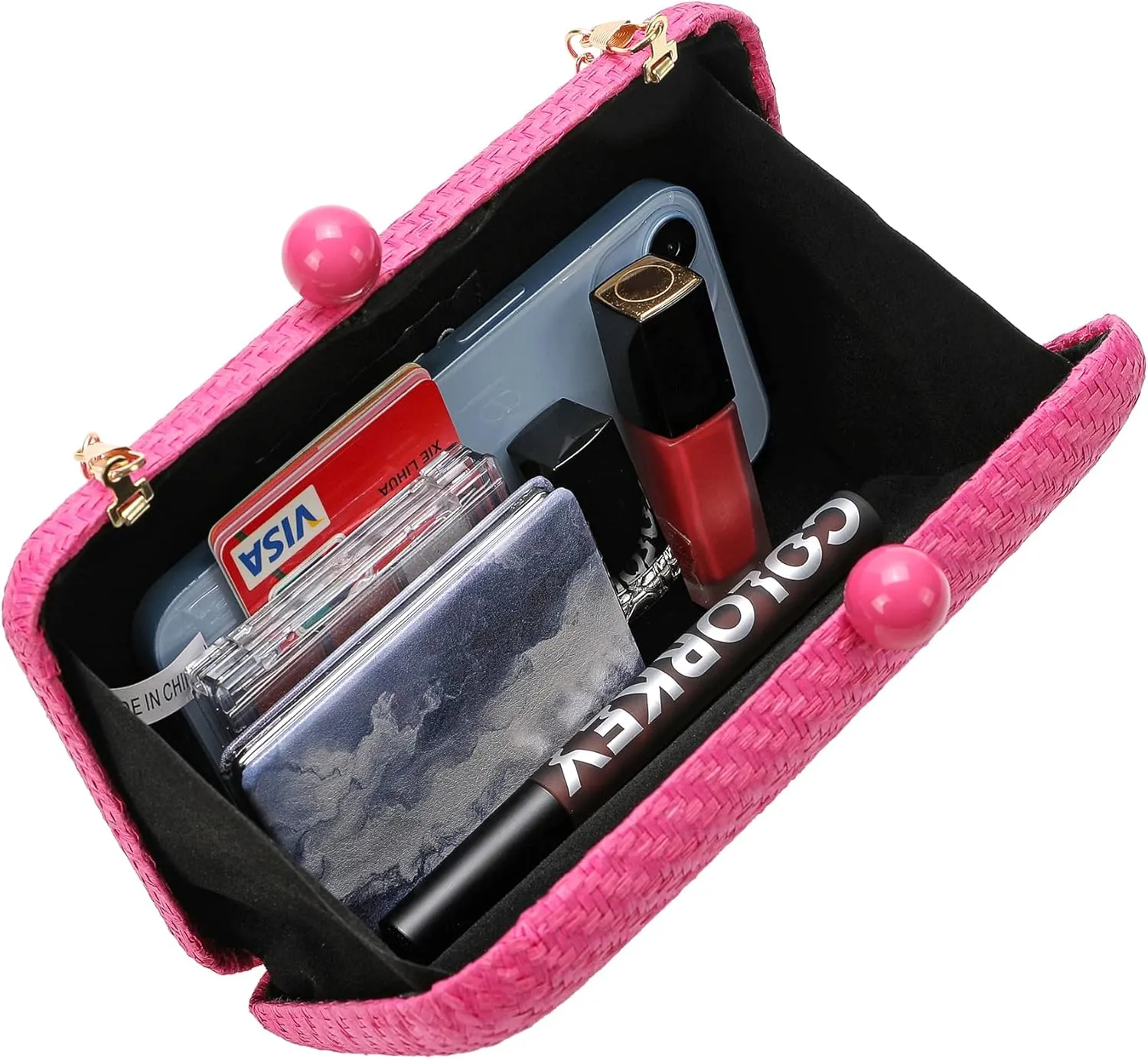 Evening Clutch Bag Solid Color Classic Bridesmaid Bag Bright Color Formal Handbag Suitable for Wedding/Prom/Black Tie Events