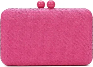 Evening Clutch Bag Solid Color Classic Bridesmaid Bag Bright Color Formal Handbag Suitable for Wedding/Prom/Black Tie Events