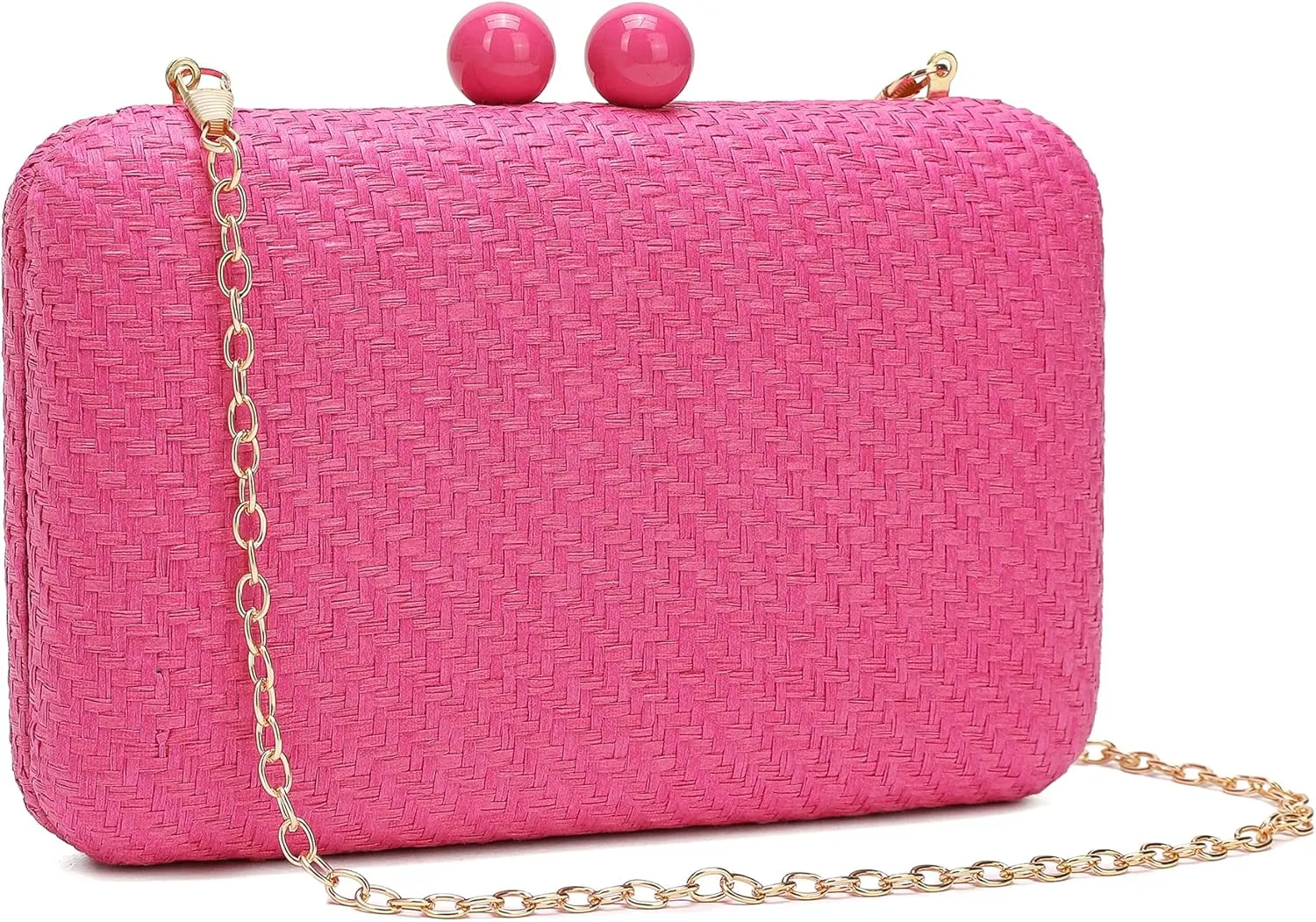 Evening Clutch Bag Solid Color Classic Bridesmaid Bag Bright Color Formal Handbag Suitable for Wedding/Prom/Black Tie Events