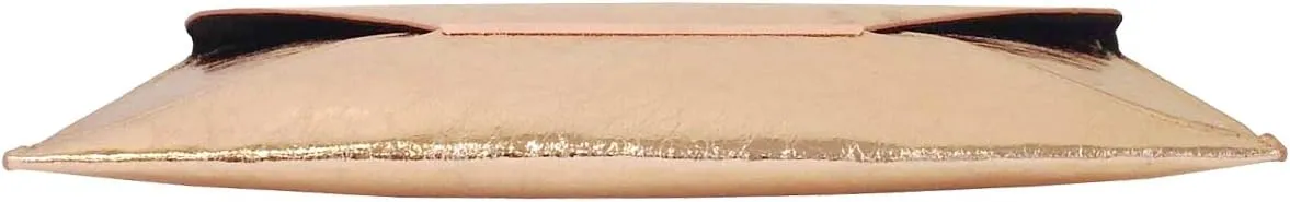 JNB Crushed Metallic Envelope Clutch