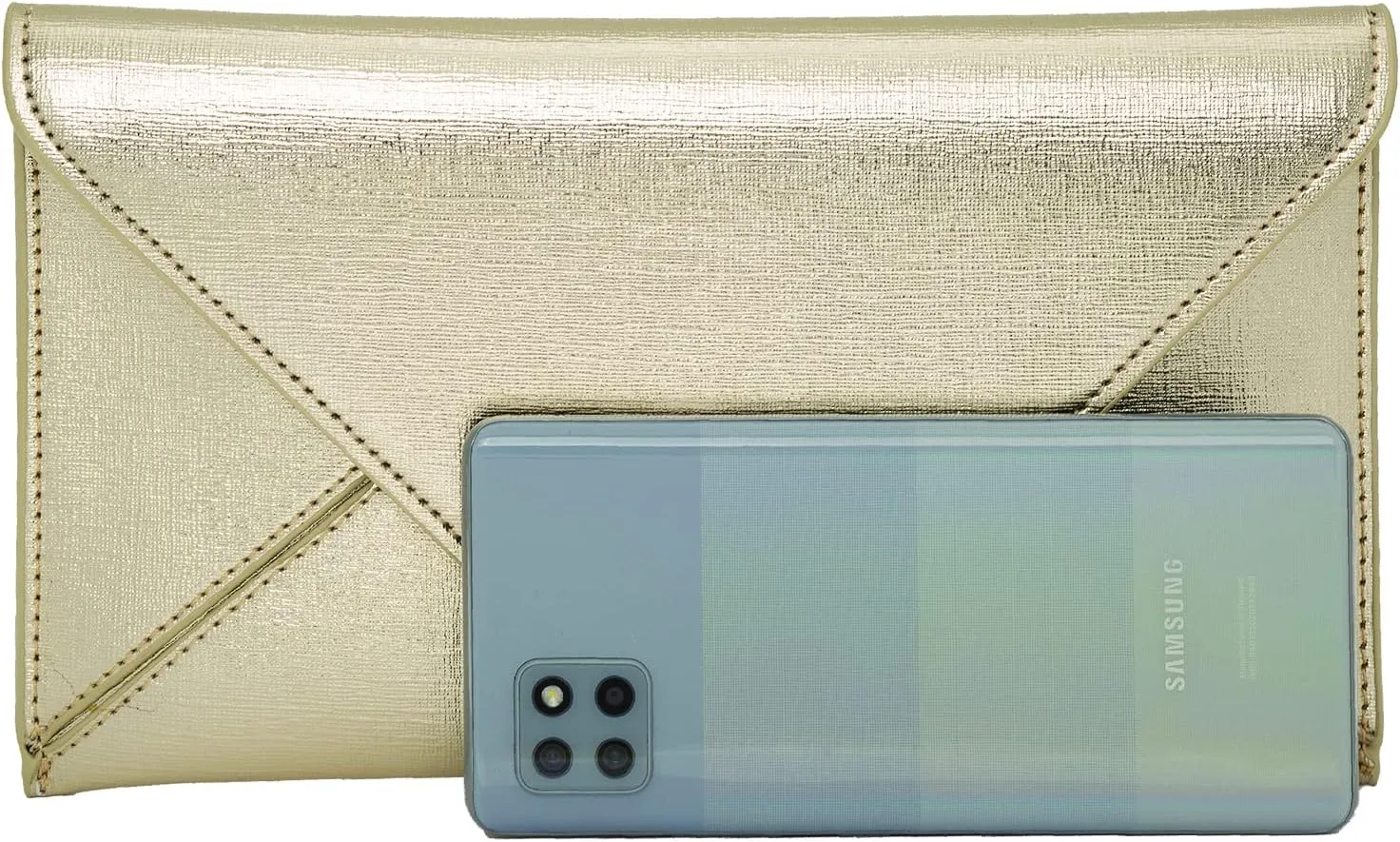 JNB Women's Metallic Material Clutch Purse