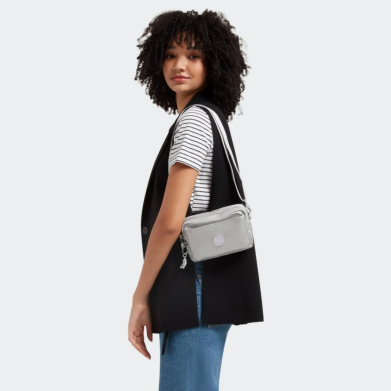 Kipling Abanu Multi Metallic Convertible Crossbody Bag