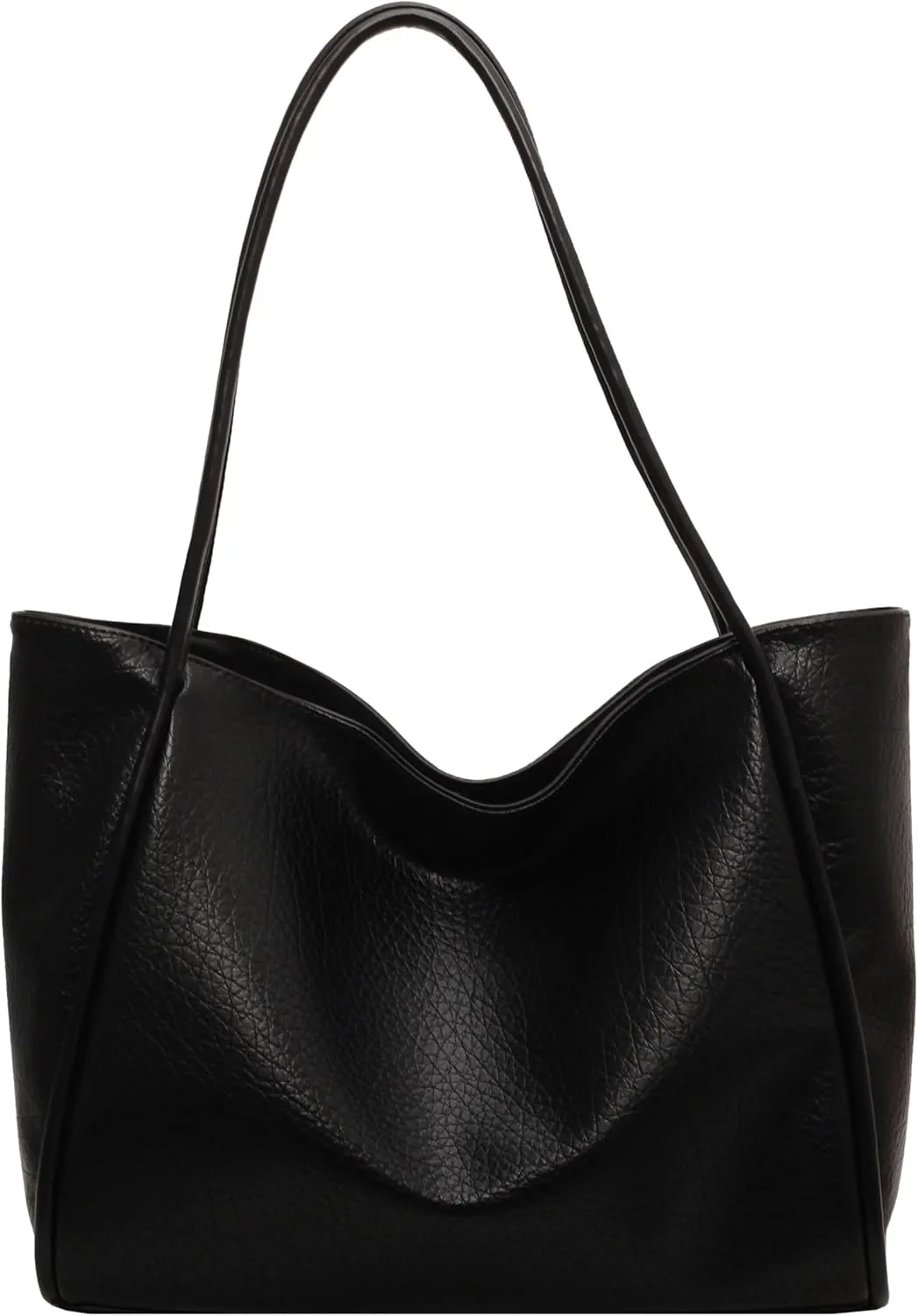 Large Vegan Leather Weekender Bag - Women's Shopper Handbag