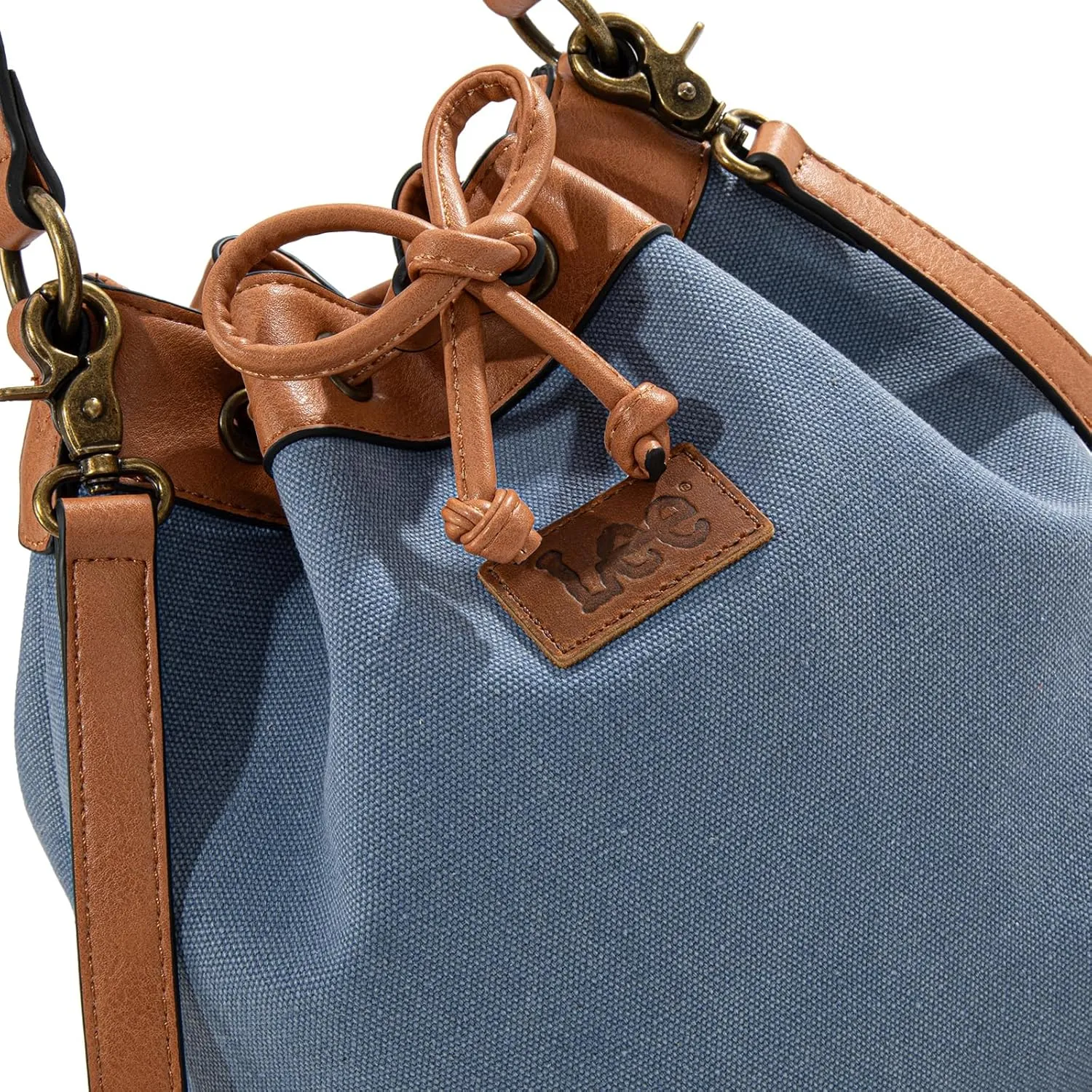 Montana West X Lee Bucket Bag for Women Drawstring Hobo Crossbody Bag with Detachable Straps