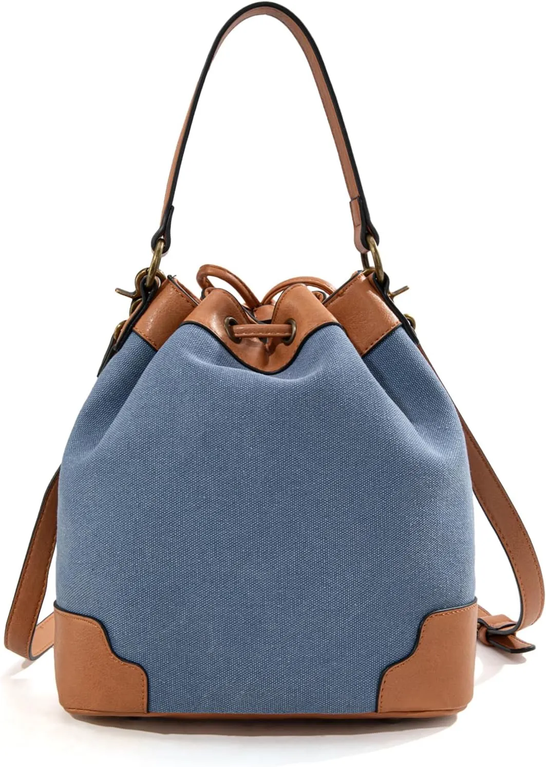 Montana West X Lee Bucket Bag for Women Drawstring Hobo Crossbody Bag with Detachable Straps