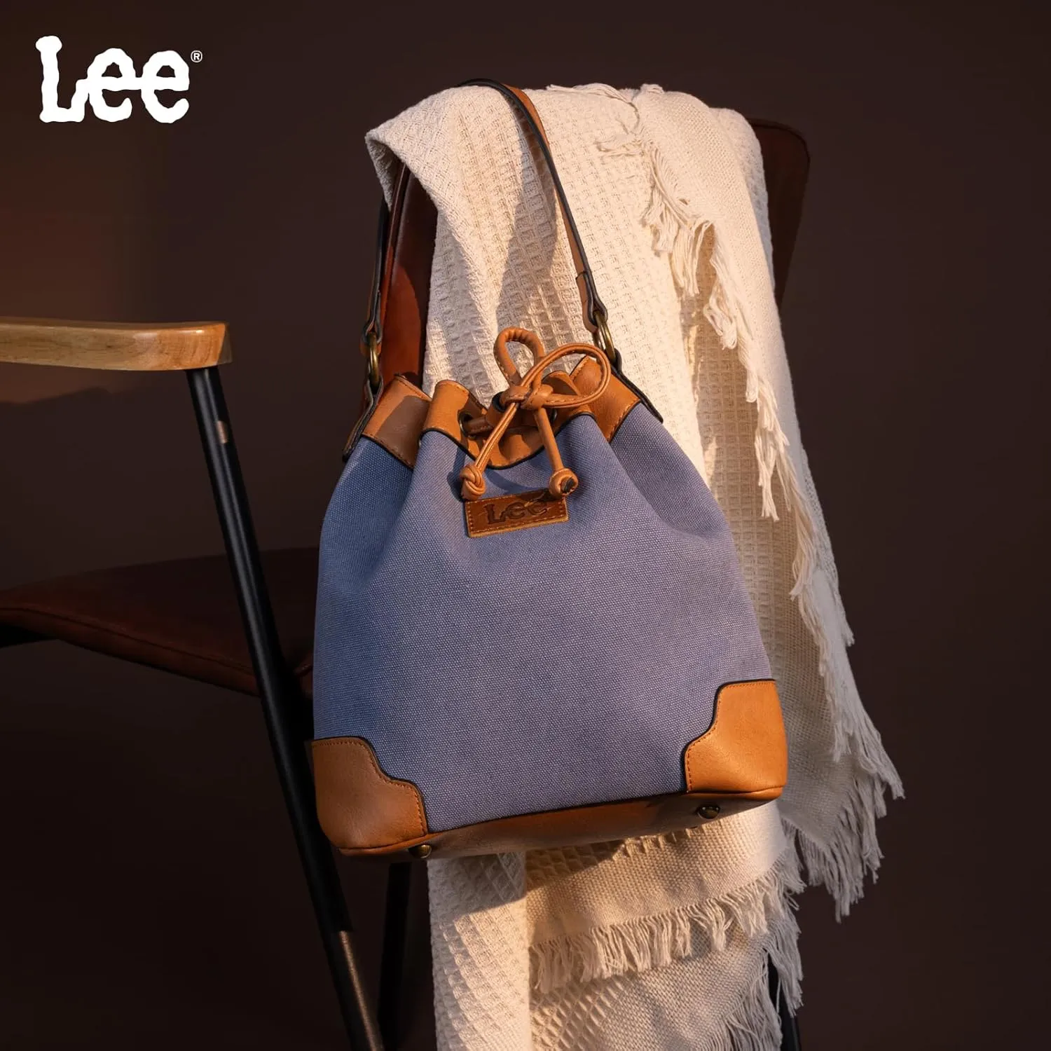 Montana West X Lee Bucket Bag for Women Drawstring Hobo Crossbody Bag with Detachable Straps