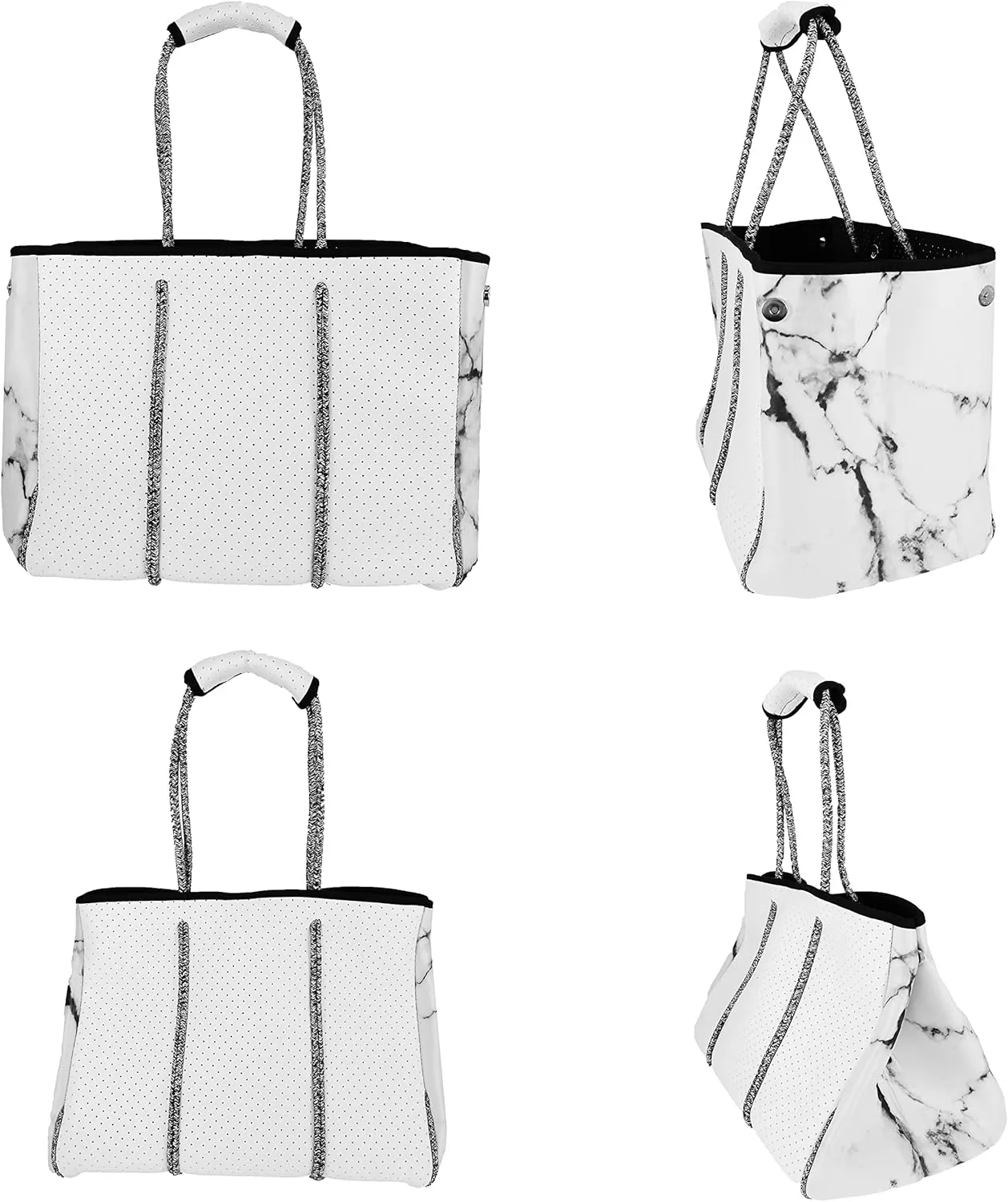 Neoprene Tote Bag Summer Beach Bag Travel Shoulder Bag Waterproof Pool Bag for Women & Men