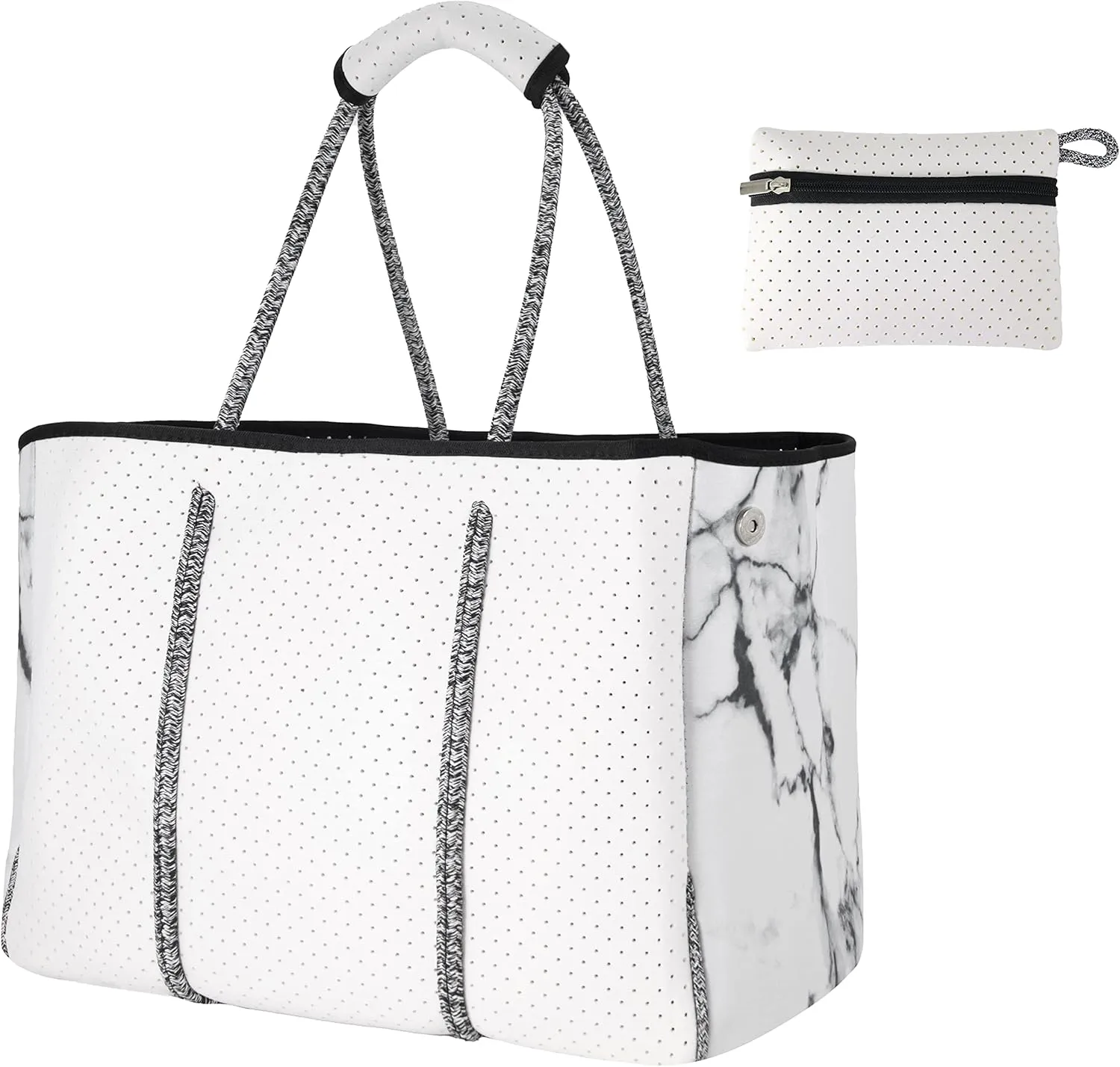Neoprene Tote Bag Summer Beach Bag Travel Shoulder Bag Waterproof Pool Bag for Women & Men
