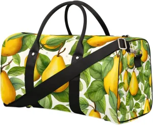 Pear Leaves Foldable Lightweight Duffle Bag for Travel - Waterproof Carry On Bags for Airplanes, Travel Duffel Bags for Gym, Weekend