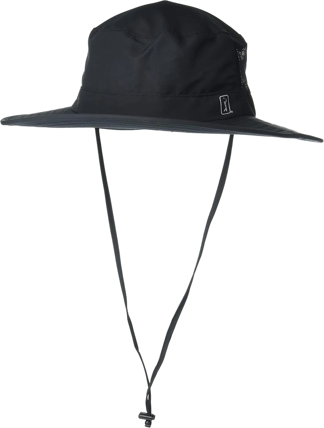 PGA TOUR Mens Solar Golf Bucket Hat with Chin Strap