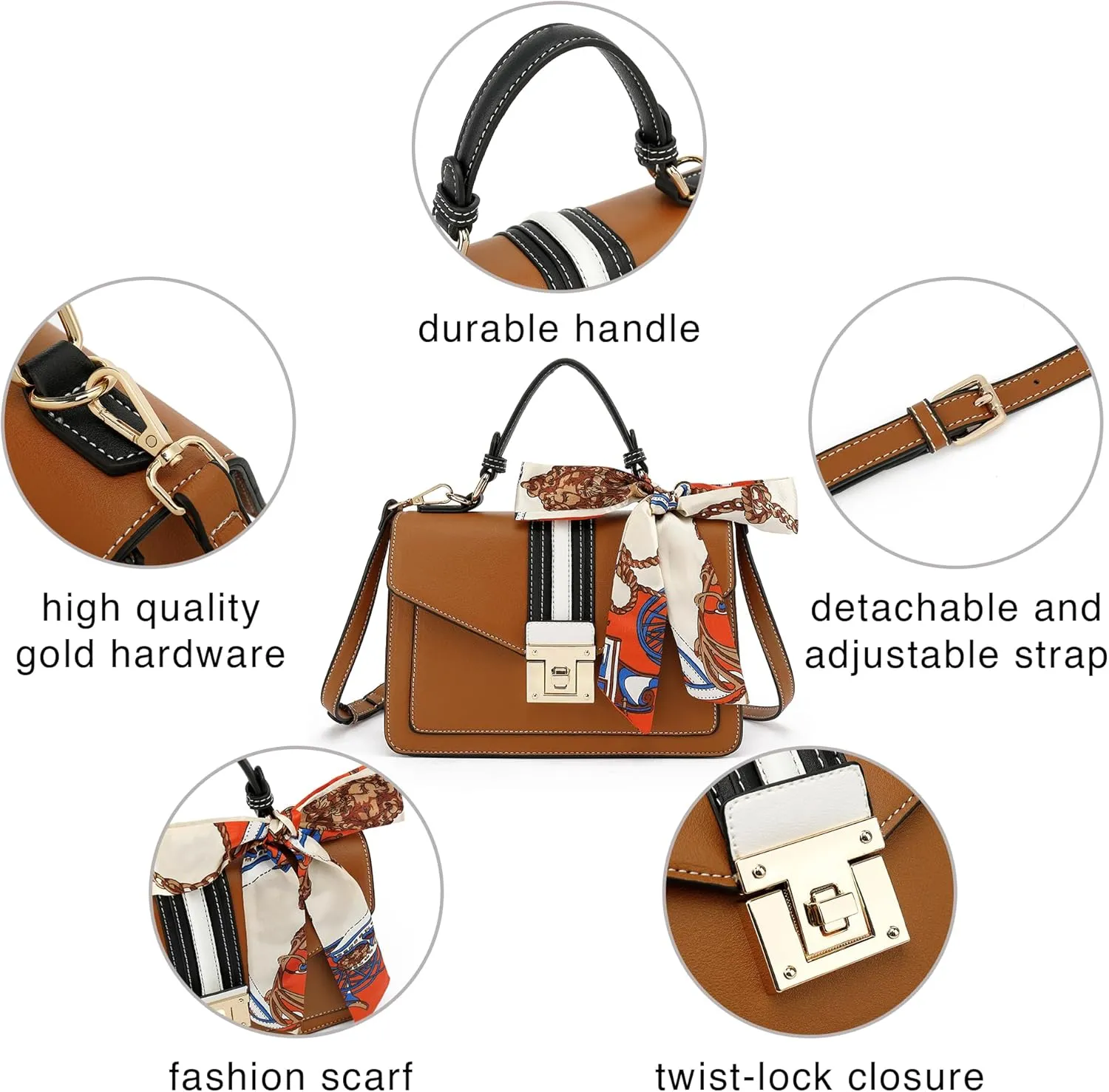 Scarleton Brown A Classic Satchel Handbag