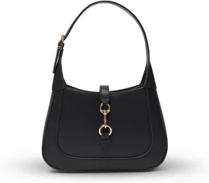 Shoulder Bag for Women - Small Shoulder Purses - Top Handle Structured Handbags - Adjustable Strap Vegan Leather