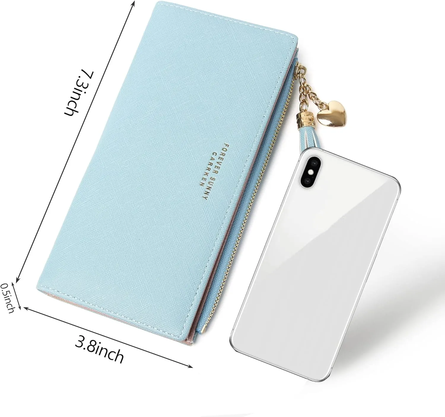 Slim Wallets/Clutch for women blue