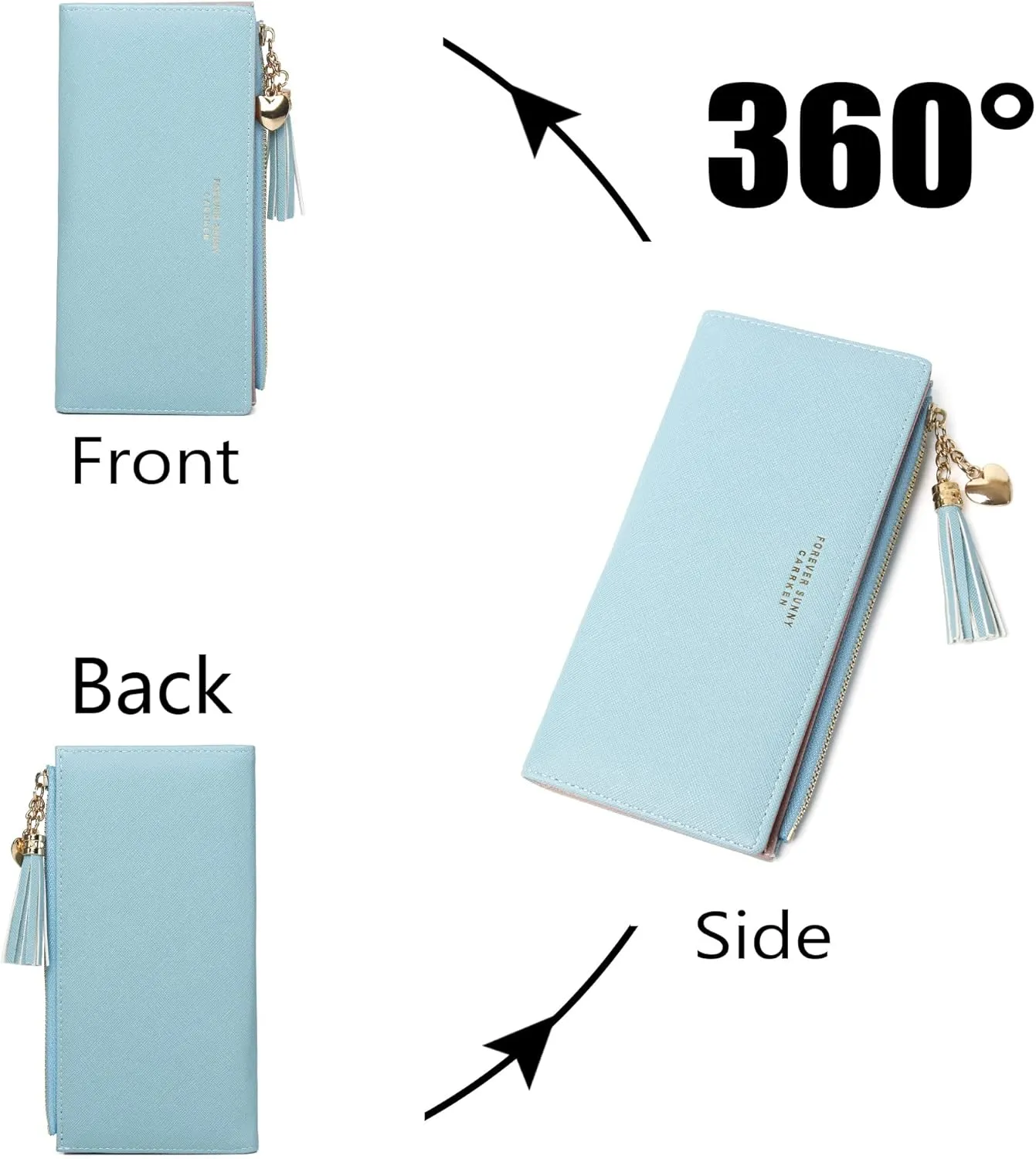 Slim Wallets/Clutch for women blue