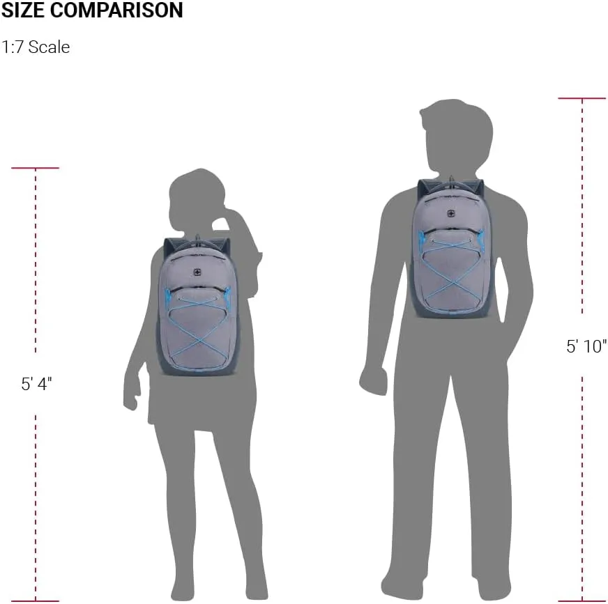 SwissGear 8175 Laptop Backpack, Navy/Grey Heather, 18 Inches