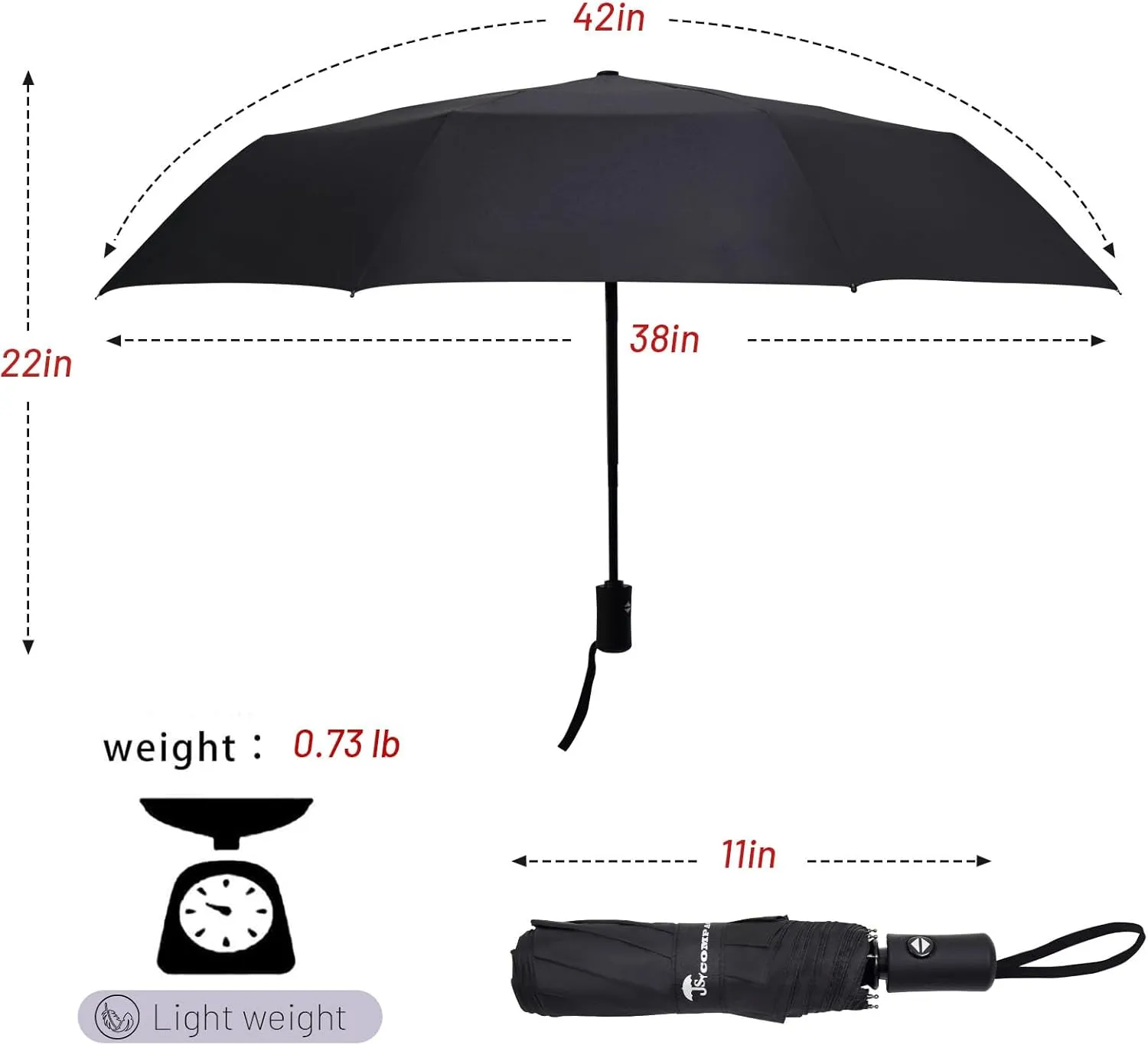SY COMPACT Travel Umbrella Windproof Automatic Umbrellas-Factory Outlet umbrella