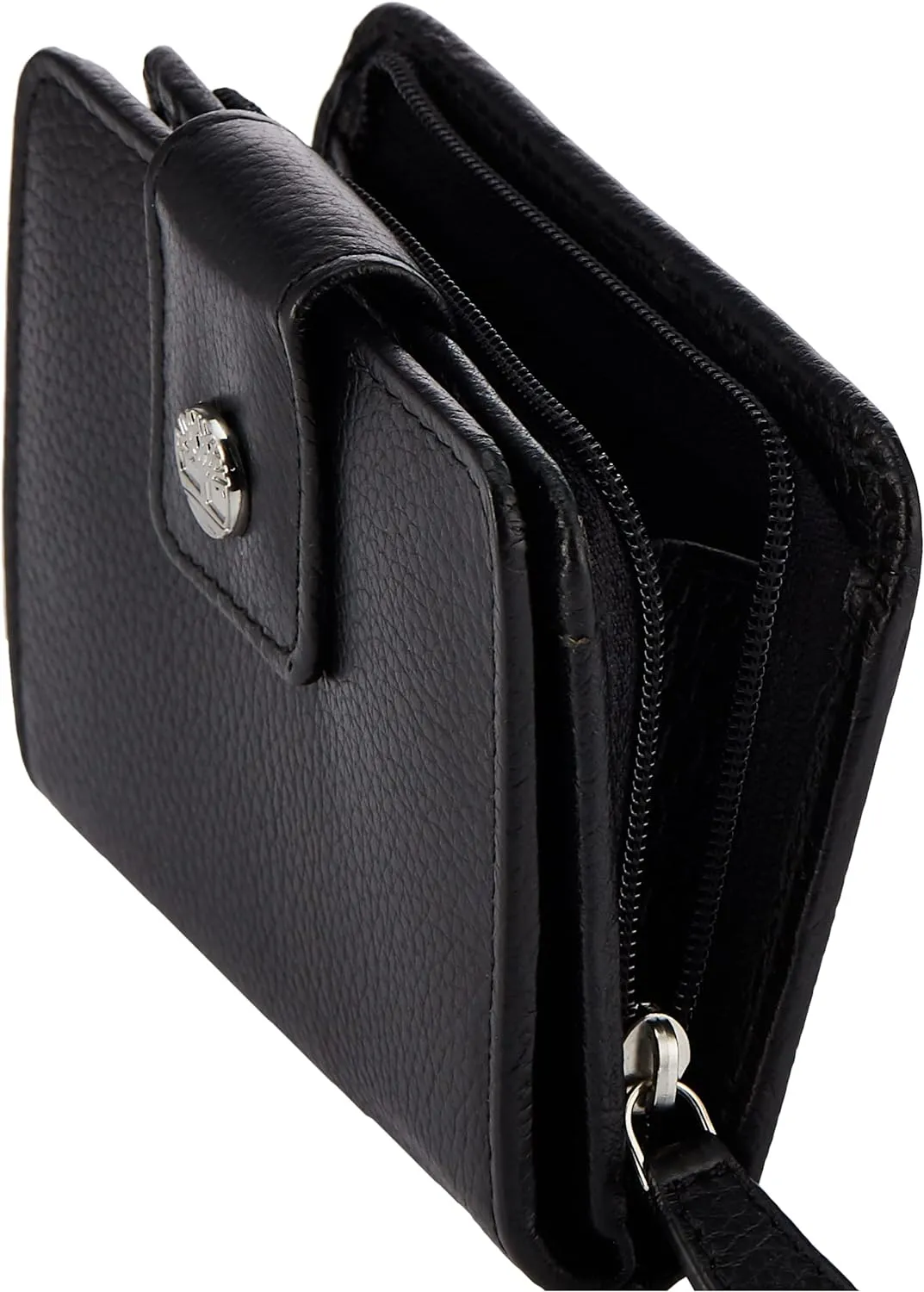Timberland Women's Leather Rfid Small Indexer Wallet Billfold, Black, One Size