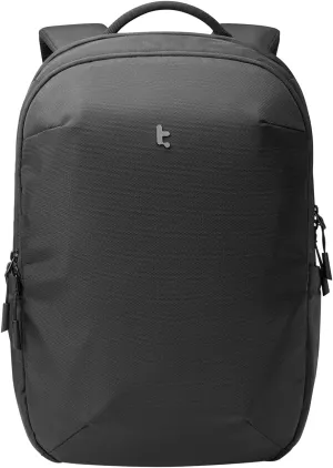 tomtoc Laptop Backpack Minimalist Daypack, UrbanEX-T65, A City Pack for Daily Commute Work, Water-resistant, Cordura Ballistic Nylon, 20L Fits 15.6-inch Notebook, Black