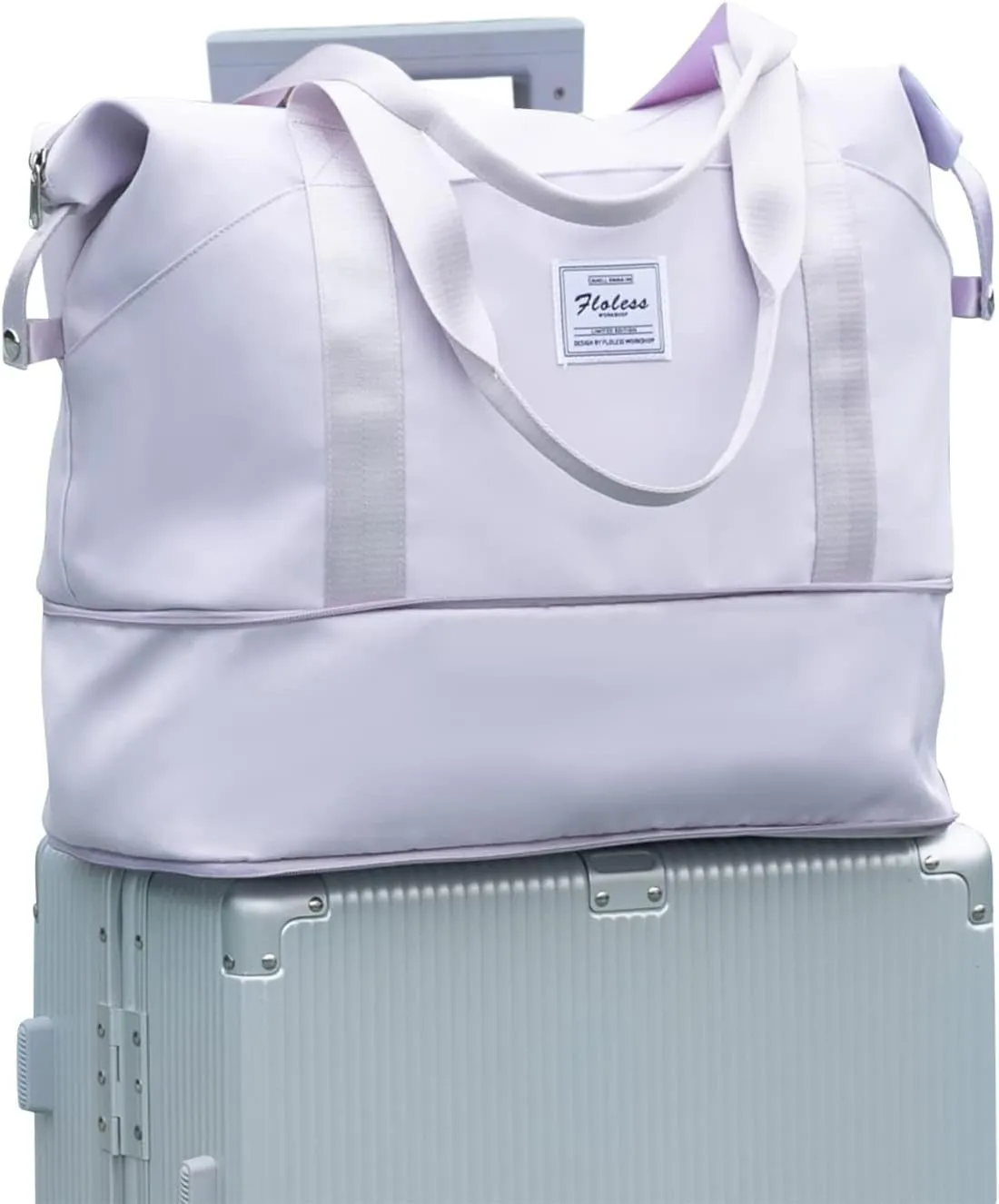 Travel Duffel Bag, Sports Tote Gym Bag, Shoulder Weekender Overnight Bag for Women