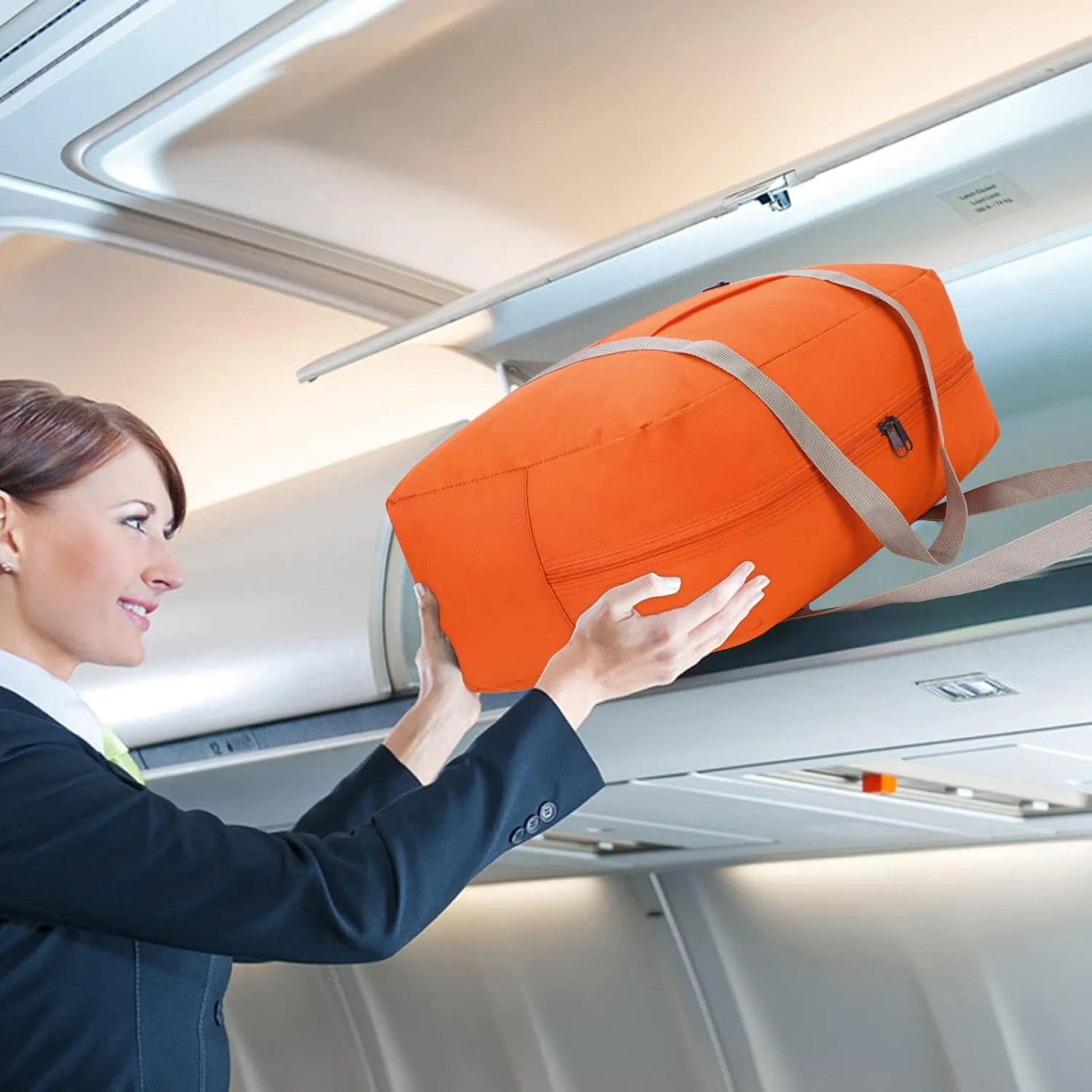 WANDF For Spirit Airlines Personal Item Bag 18x14x8 Travel Duffel Bag Underseat Foldable Carry-on Luggage for Women
