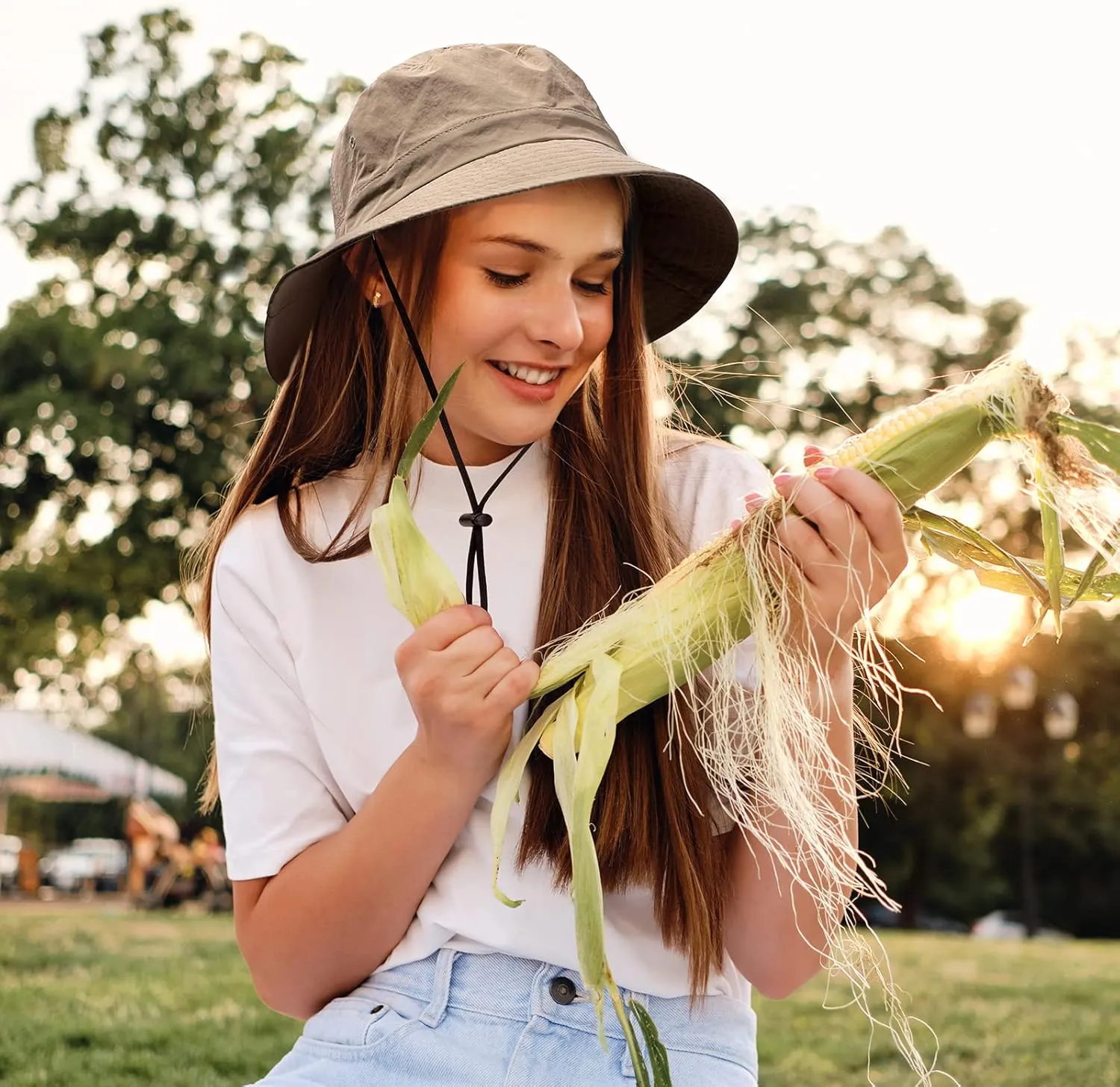 Waterproof Bucket Hat for Women Men Rain Hat UPF 50  Wide Brim Boonie Sun Hat Foldable Summer Floppy Beach Fishing Safari Hat