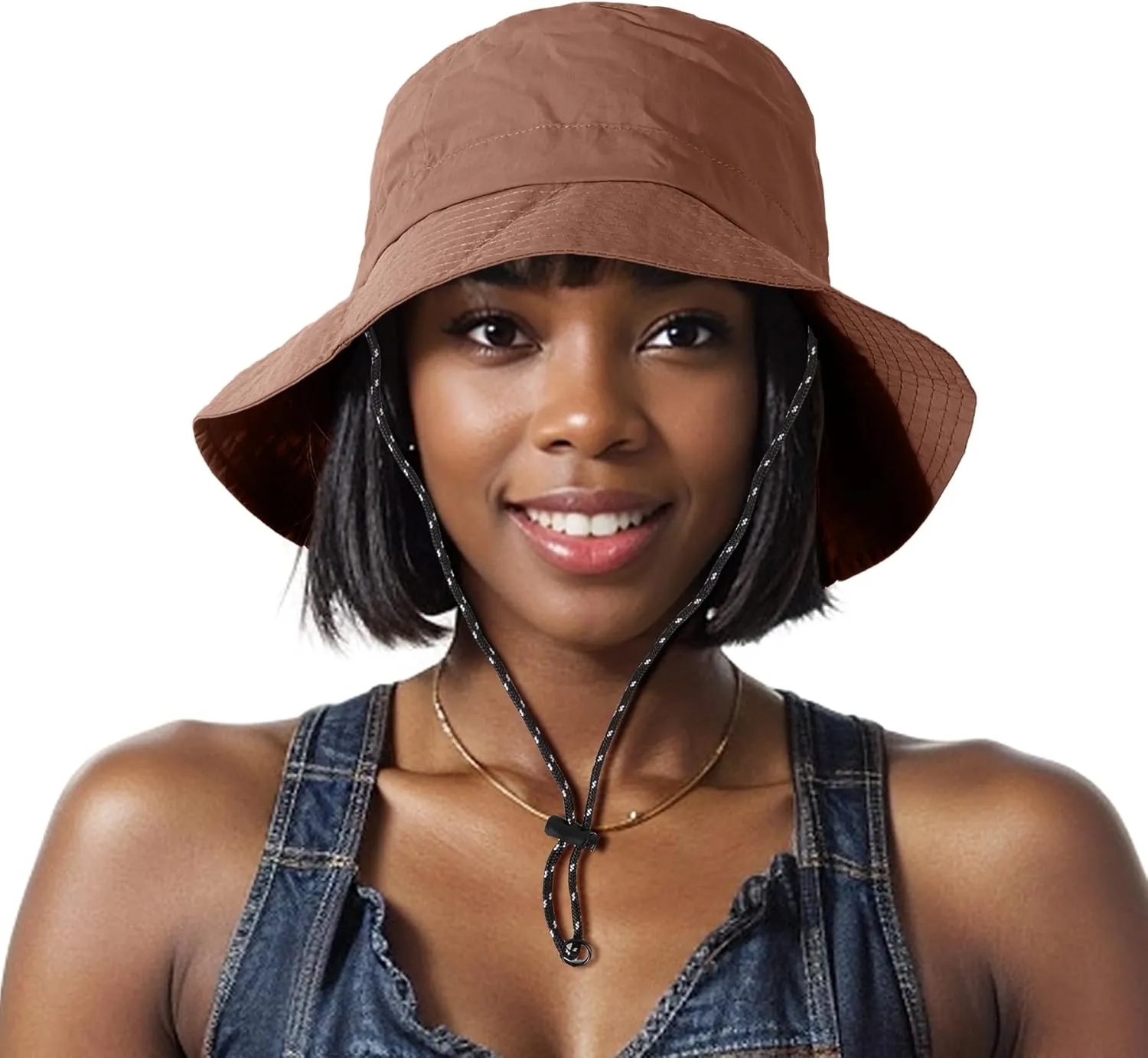 Waterproof Bucket Hat Women - UV Protection Rain Hats Ladies Packable Foldable Fishing Hat