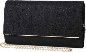 Women Evening Bags Glitter Sequins Clutch Purses for Women Shiny Envelope Handbag Formal Wedding Party Prom Purse