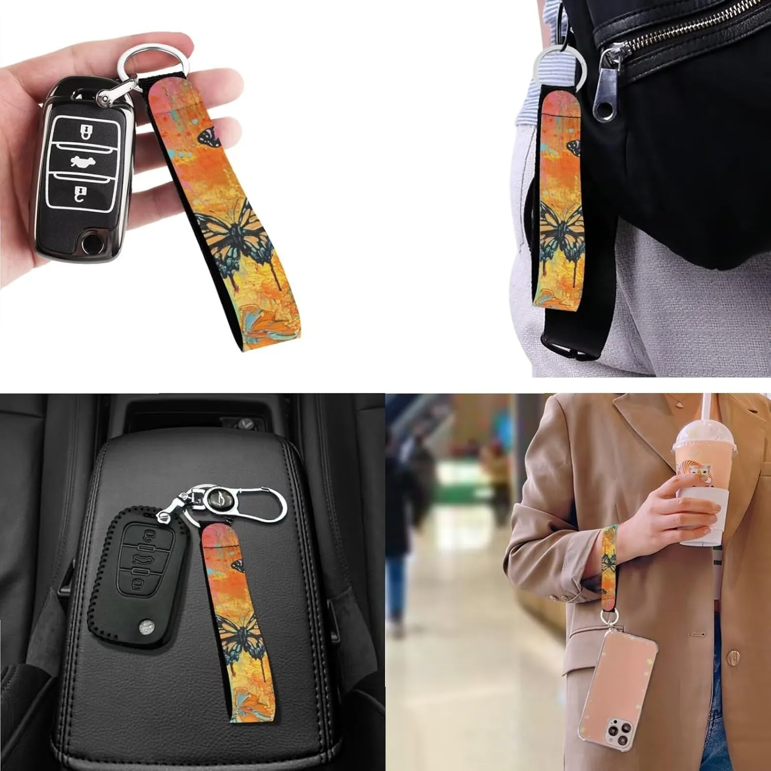 Womens Small Purses Keychain and Handbags 3Pcs for Daily Use