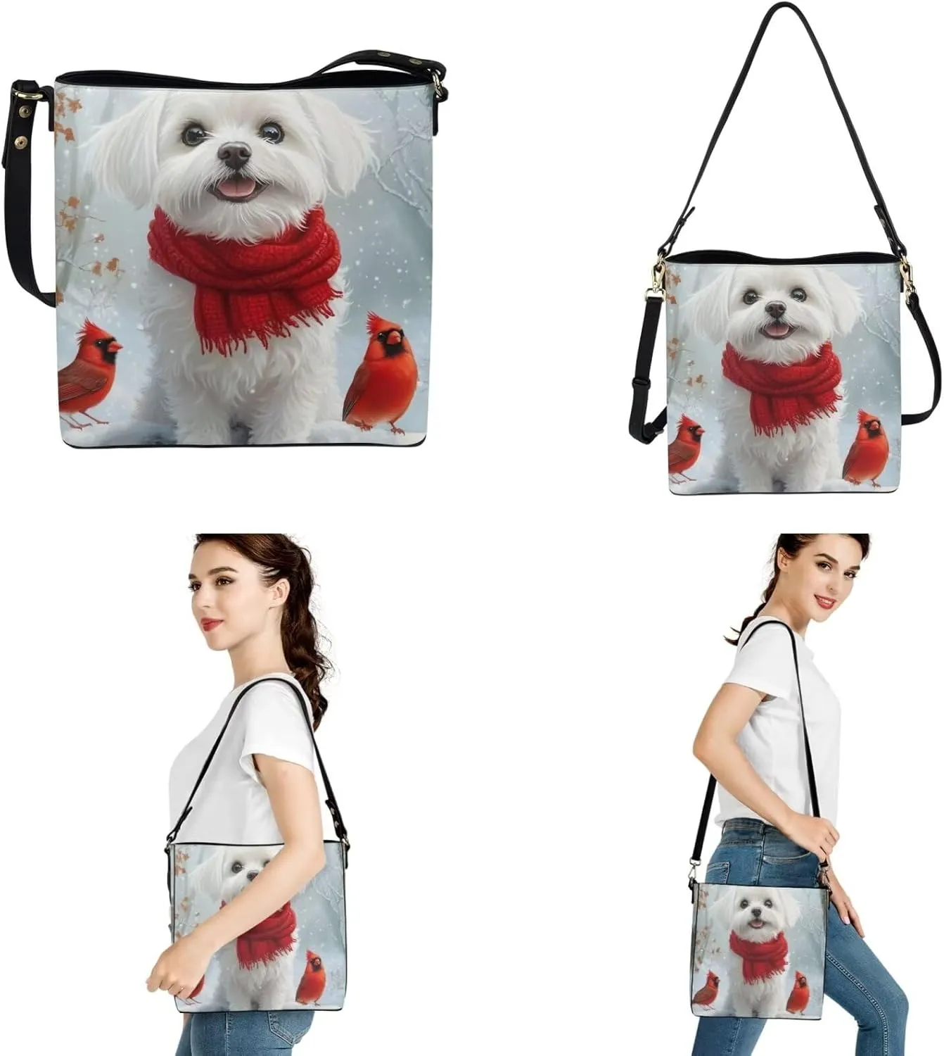 Womens Small Purses Keychain and Handbags 3Pcs for Daily Use