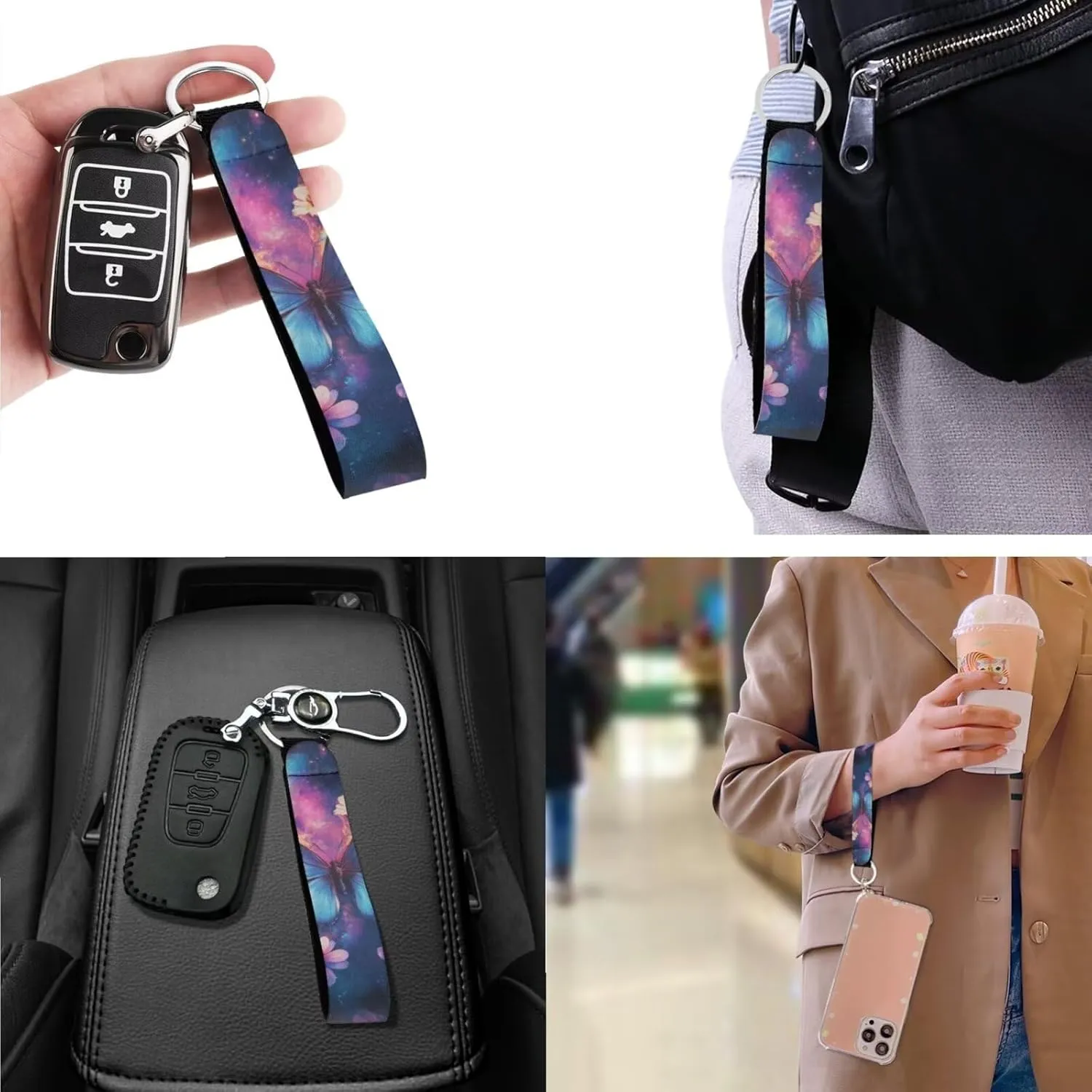 Womens Small Purses Keychain and Handbags 3Pcs for Daily Use