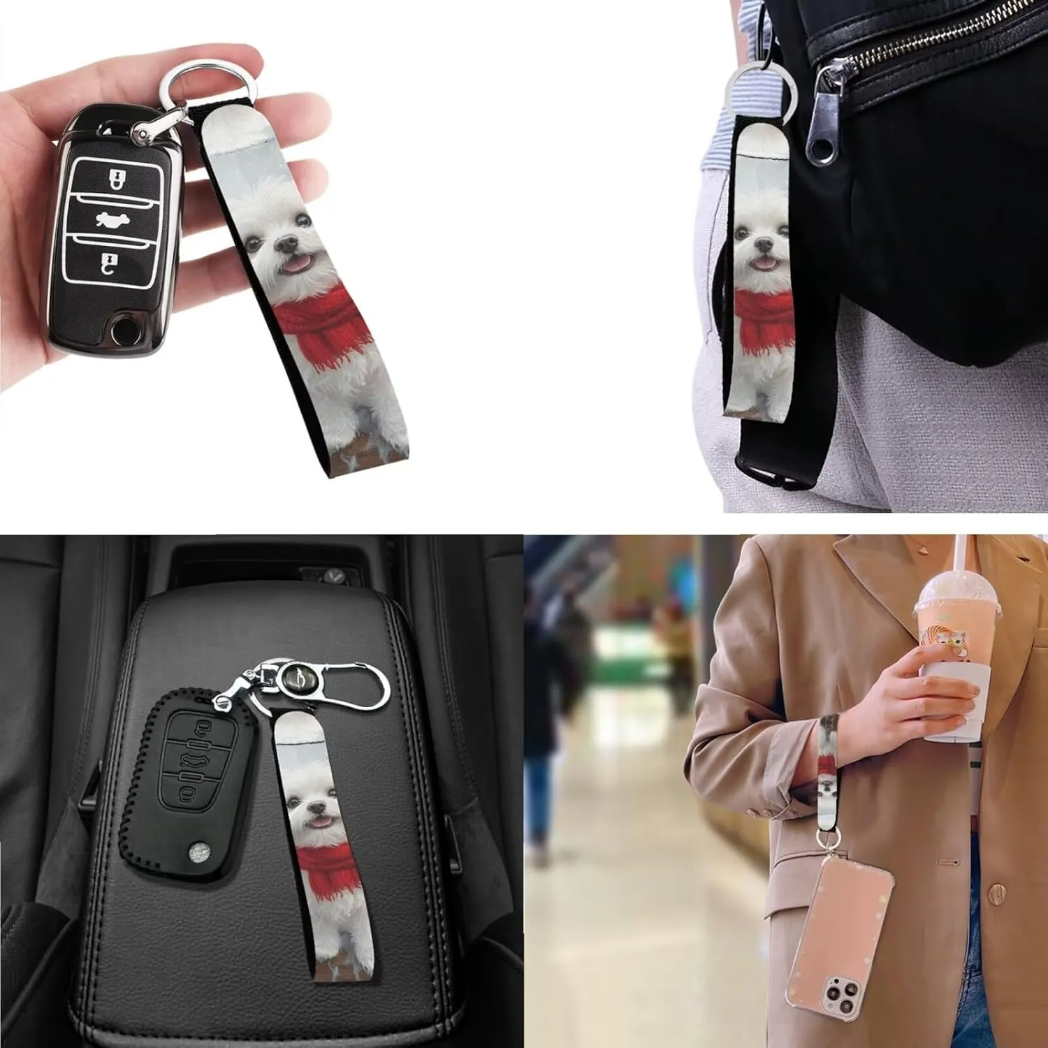 Womens Small Purses Keychain and Handbags 3Pcs for Daily Use