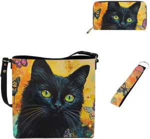 Womens Small Purses Keychain and Handbags 3Pcs for Daily Use